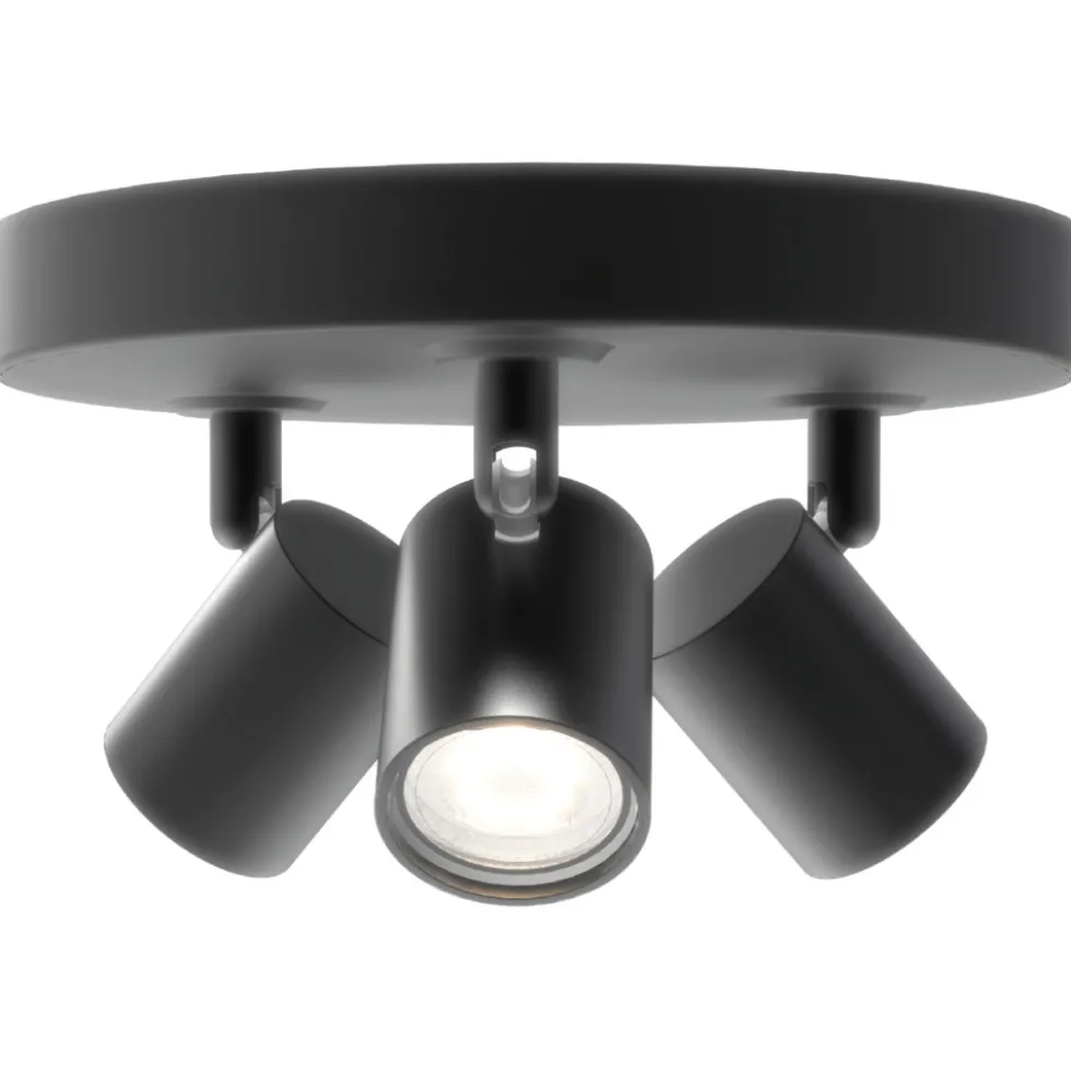 LED-Spot-Leuchte 3-flammig schwarz