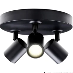 LED-Spot-Leuchte 3-flammig schwarz