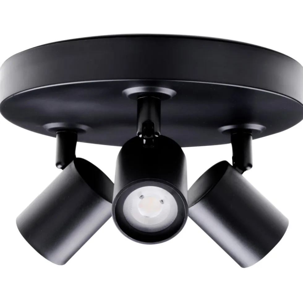 LED-Spot-Leuchte 3-flammig schwarz