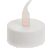 LED-Teelichter 4er Set weiß mit Flackereffekt