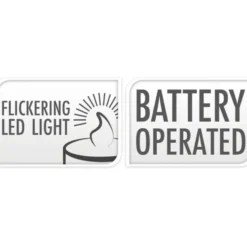 LED-Teelichter 4er Set weiß mit Flackereffekt