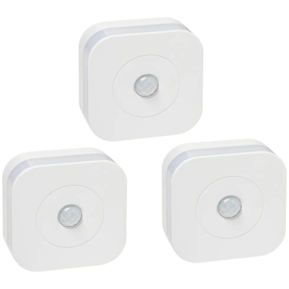 LED-Treppenlicht-Set 3-teilig batteriebetrieben
