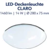 LED-Wand- und Deckenleuchte 28cm, 1460 Lumen, neutralweiß