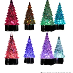 LED-Weihnachtsbaum 3er Set Gold oder Silber
