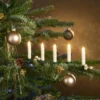 LED-Weihnachtsbaumkerzen kabellos 10 Stück mit Fernbedienung