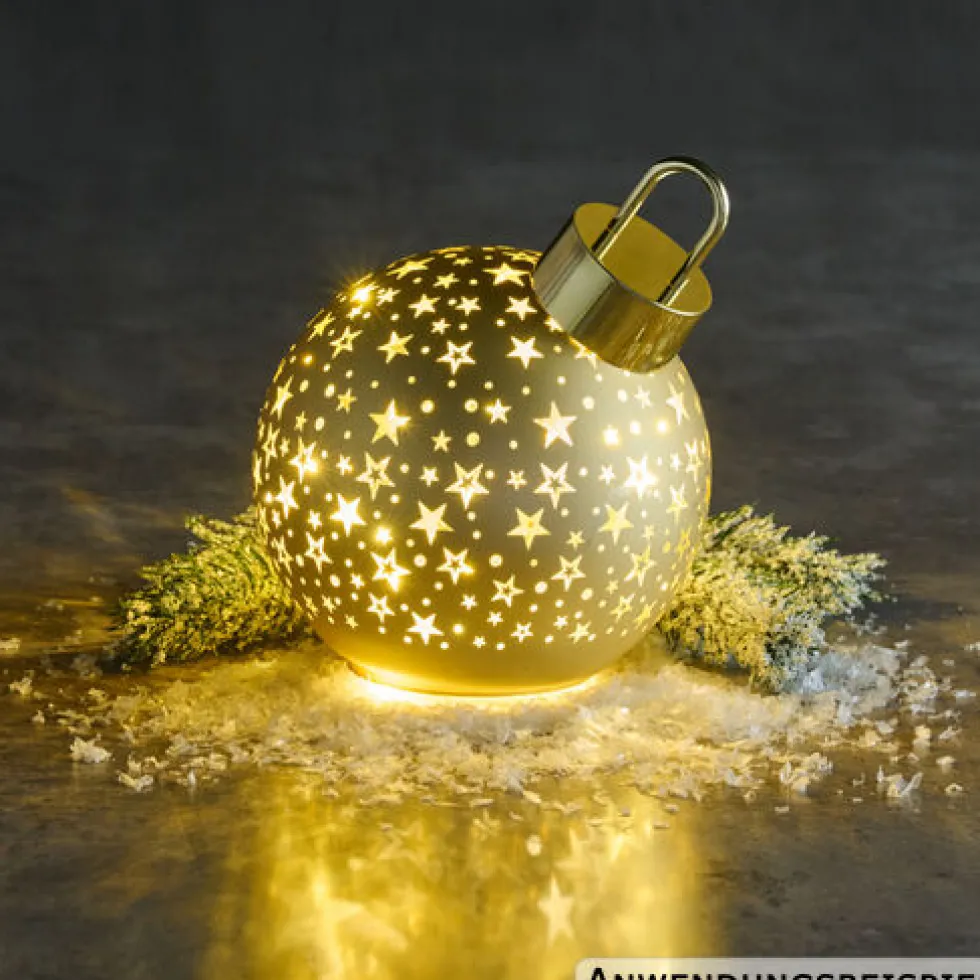 LED-Weihnachtskugel Ø 15 cm, 6-fach sortiert