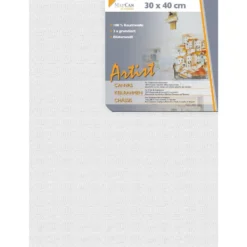 Leinwand 30 x 40 cm aus 100% Baumwolle 3-fach grundiert