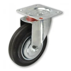 Lenkrolle Ø160mm Tragkraft 130kg Vollgummi Transportrolle Laufrolle