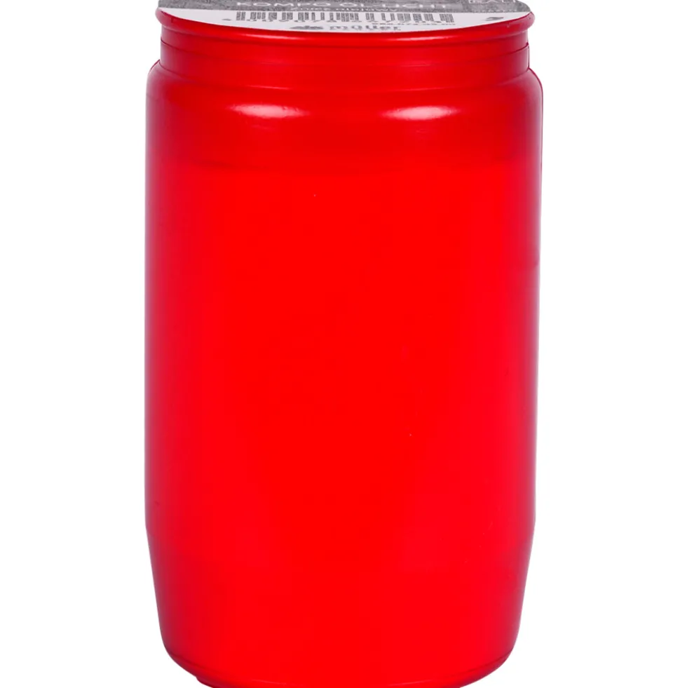 Öl-Grabkerze 9,3 cm rot