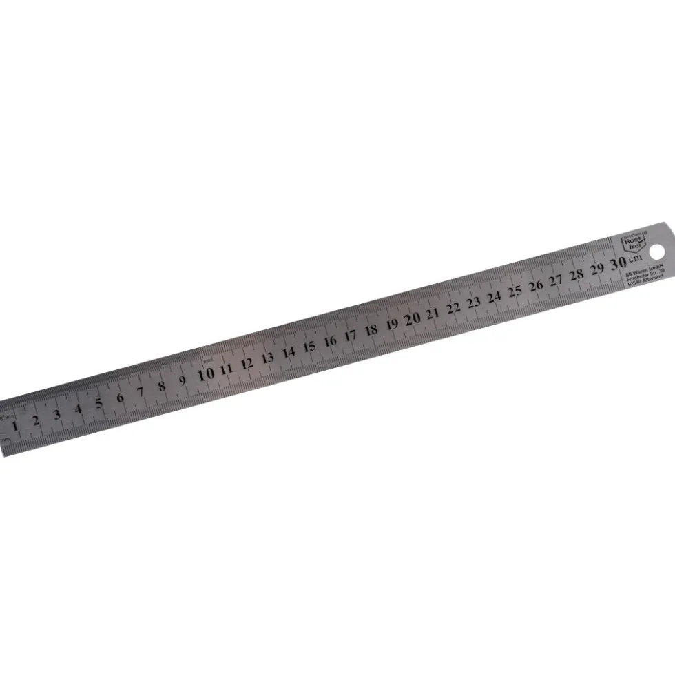 Lineal 30 cm aus rostfreiem Edelstahl