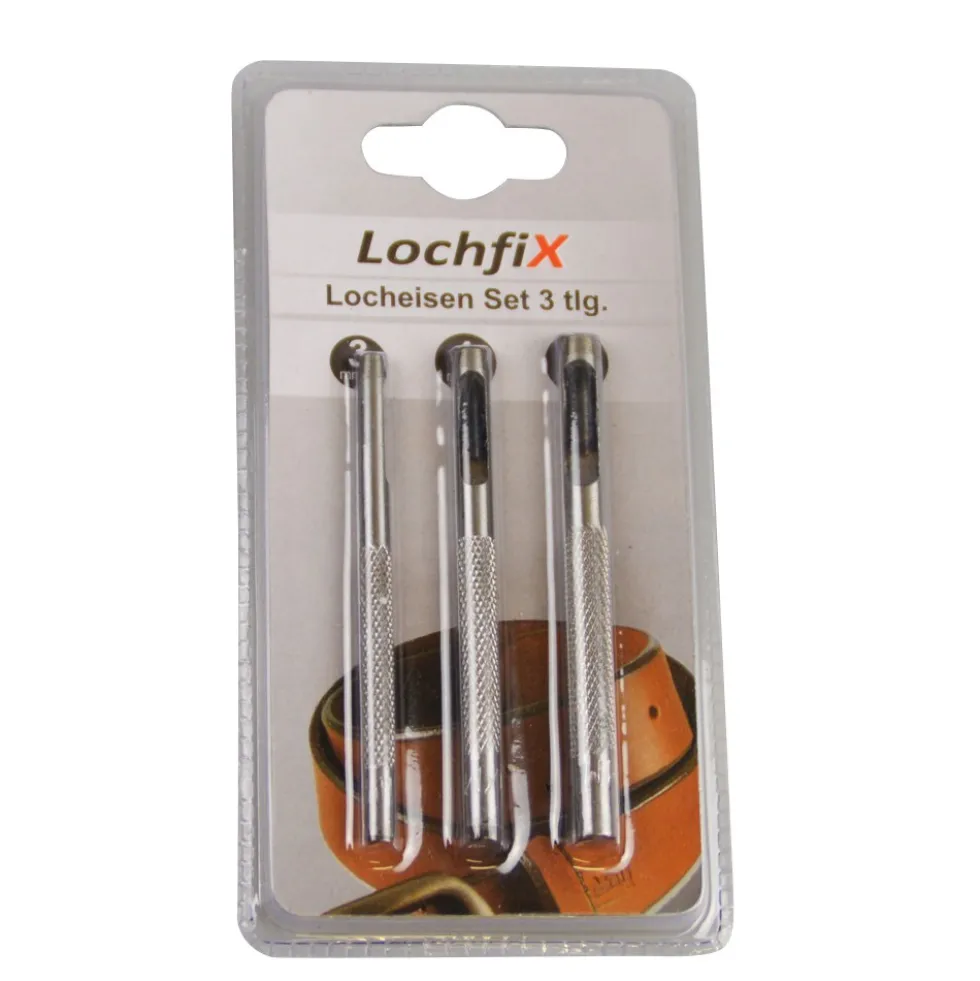 Locheisen 3-tlg 3/4/5mm