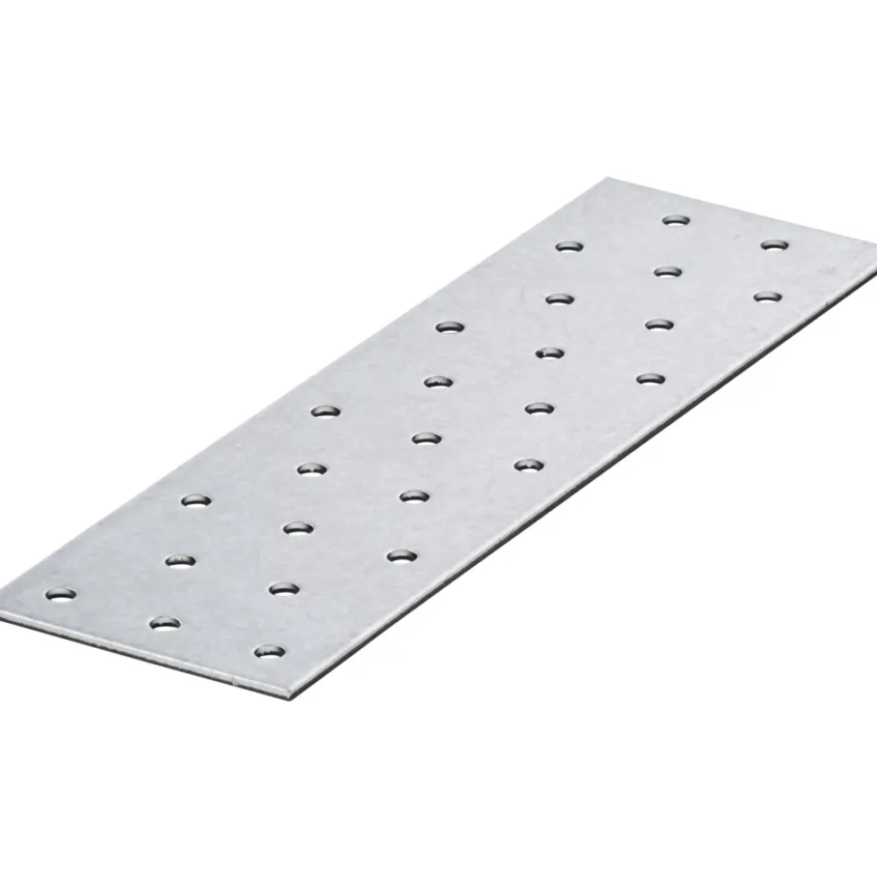 Lochplatten 60 x 200 mm aus verzinktem Stahl