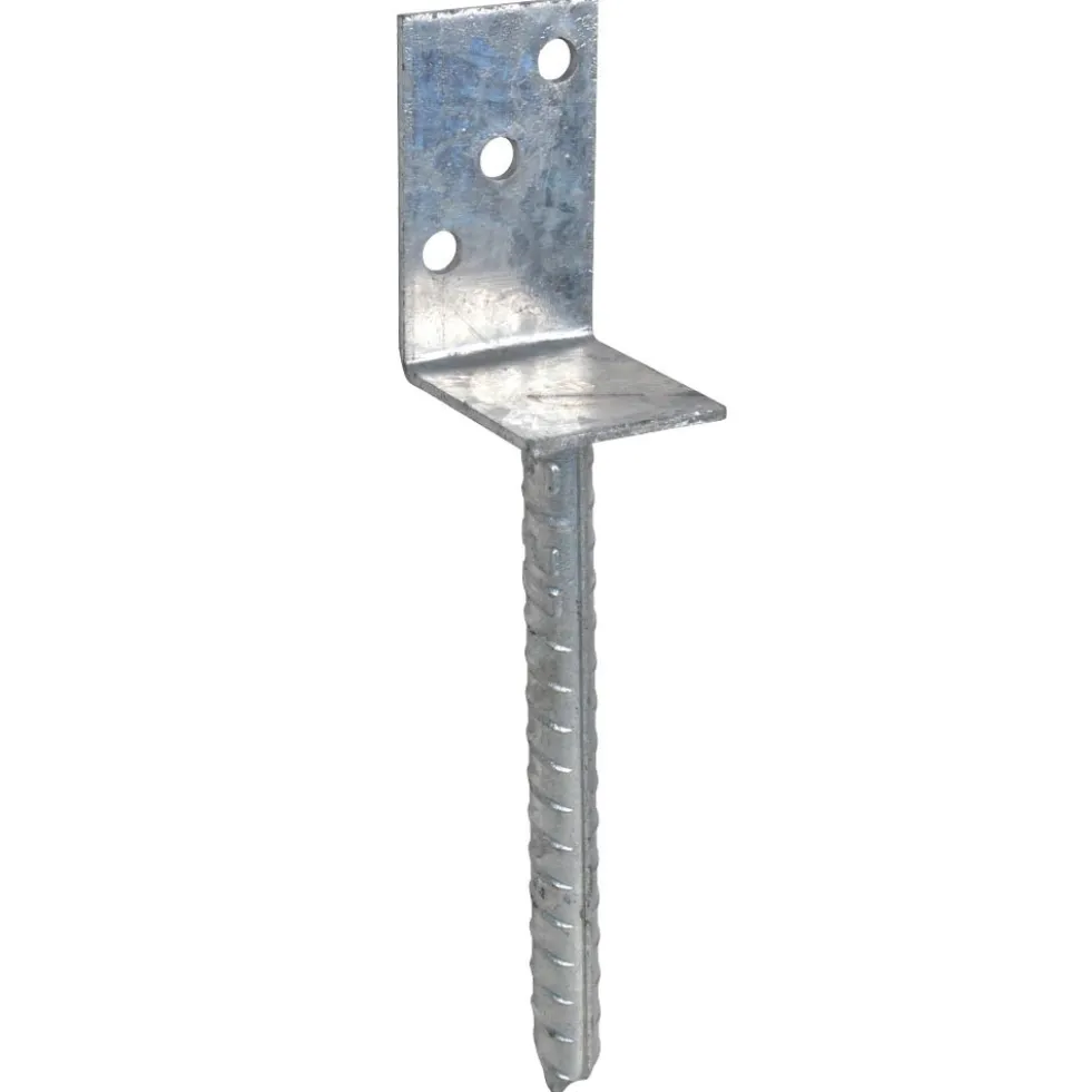 L-Pfostenträger 70 x 100 x 200 mm, mit Betonanker