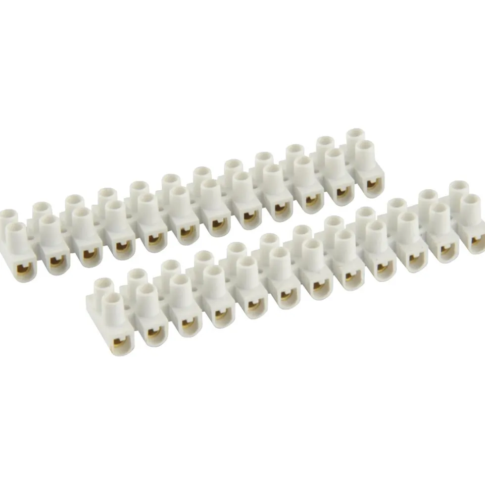 Lüsterklemme 1,0 – 4,0 mm² 2 x 12 polig Polyethylen weiß