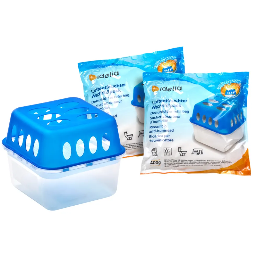 Luftentfeuchter-Box mit 2 x 400 g Nachfüller