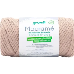 Macramé Garn 330 g beige