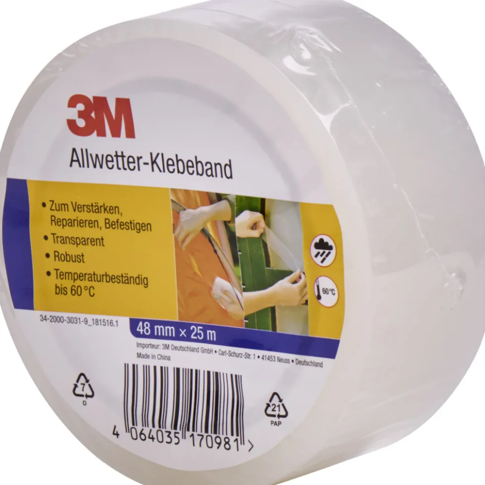 3M Allwetterklebeband transparent 48mmx25m