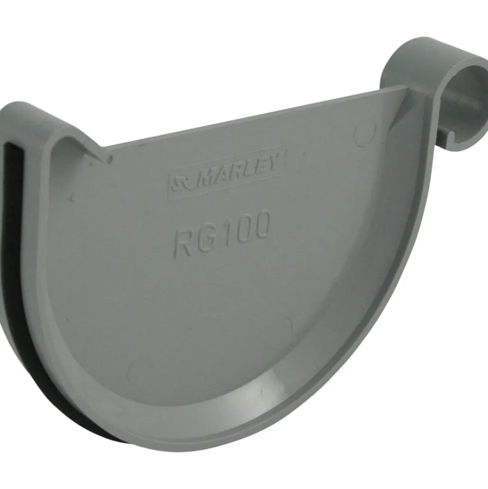 Marley Dachrinnen-Endstück Kunststoff RG 100 grau