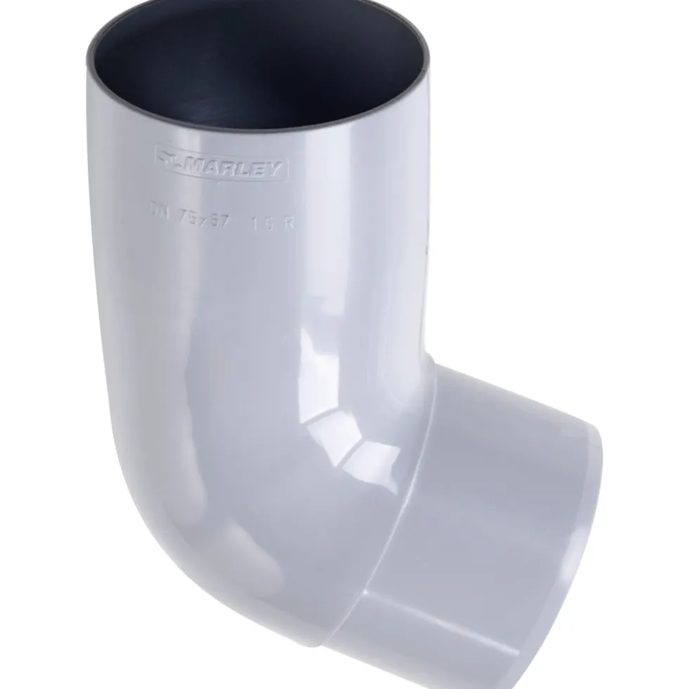 Marley Fallrohrbogen 67° DN 75 Kunststoff grau