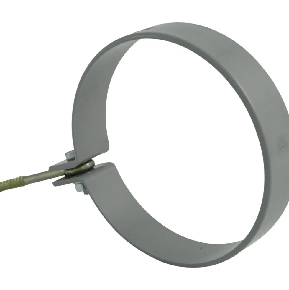 Marley Rohrschelle mit Ringschraube DN 53 Kunststoff grau 2 Stück