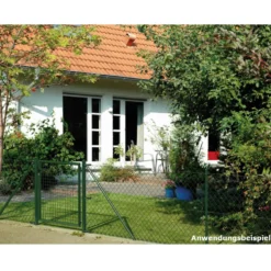 Maschendrahtzaun-Set grün 25 m x 150 cm zum Einbetonieren
