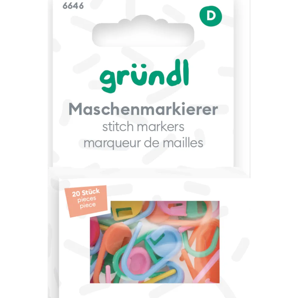 Maschenmarkierer bunt, 20 Stück