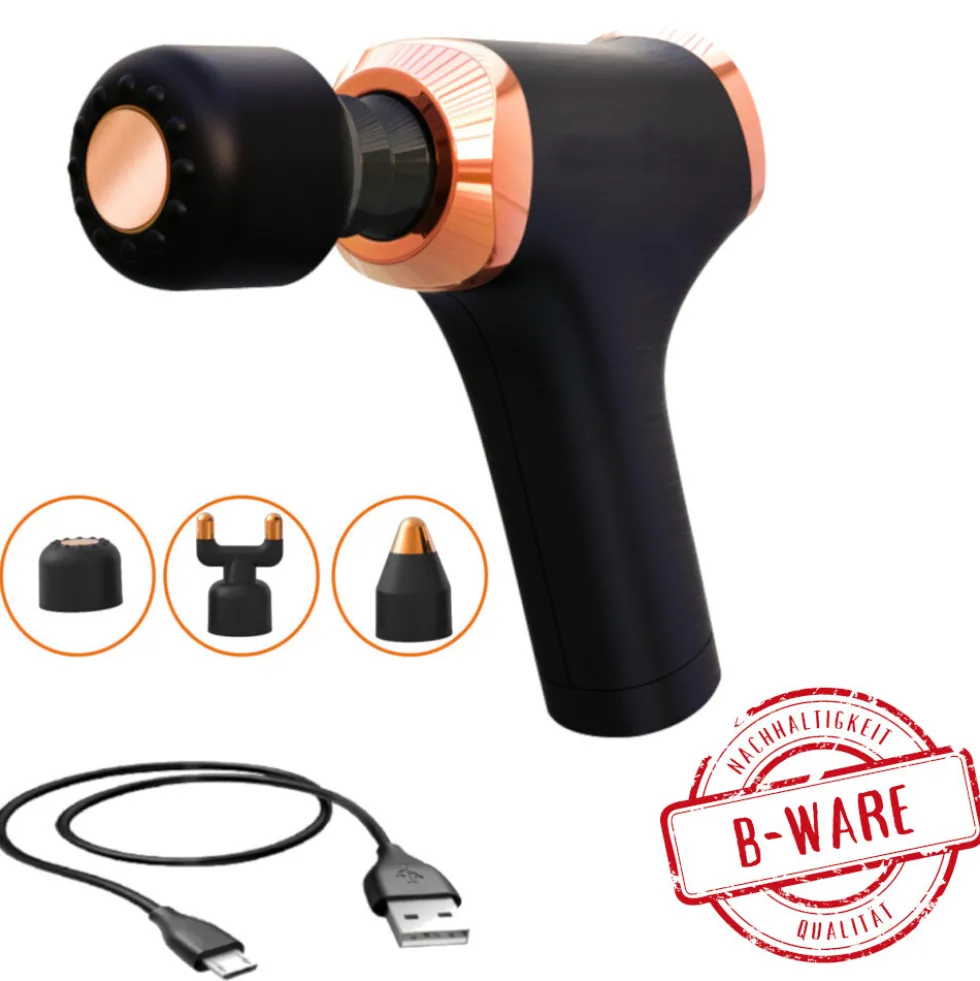 Massage Gun 4,5 W 3 Aufsätze - B-Ware