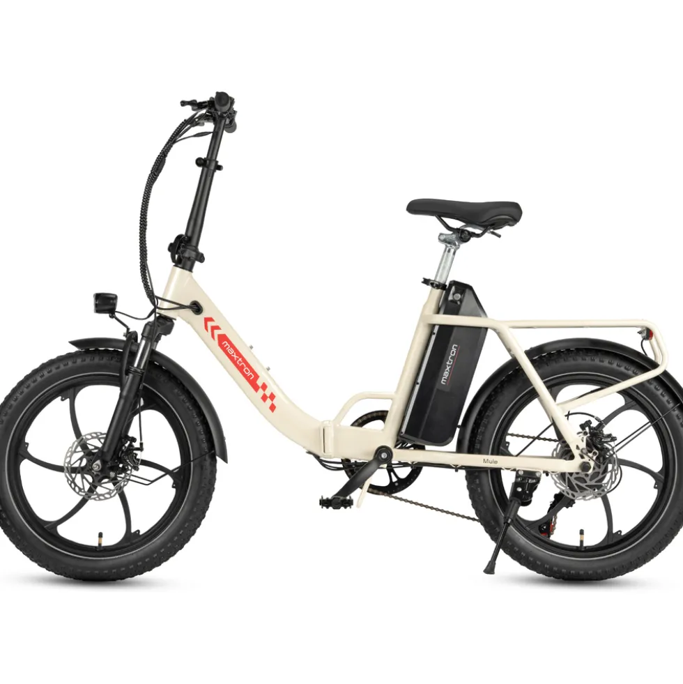 maxtron Falt-E-Bike "Mule" 20" creme-weiß - Aktionspreis
