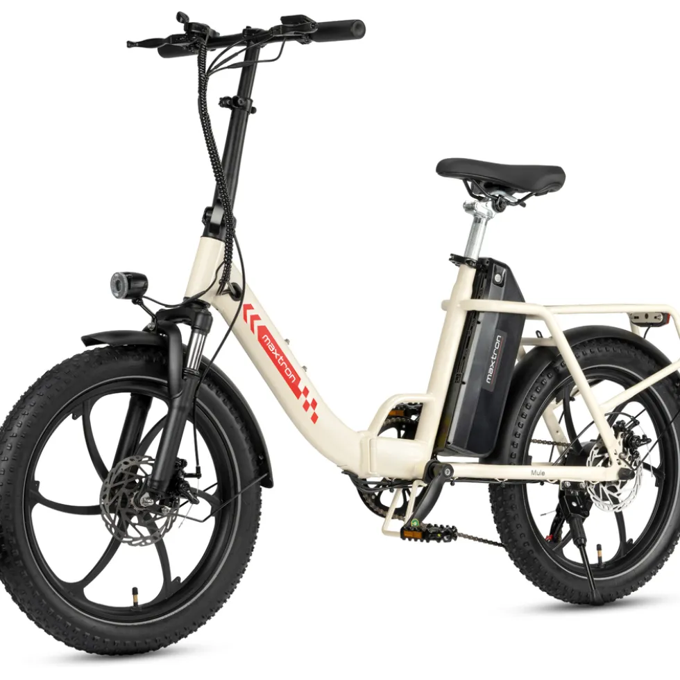 maxtron Falt-E-Bike "Mule" 20" creme-weiß - Aktionspreis