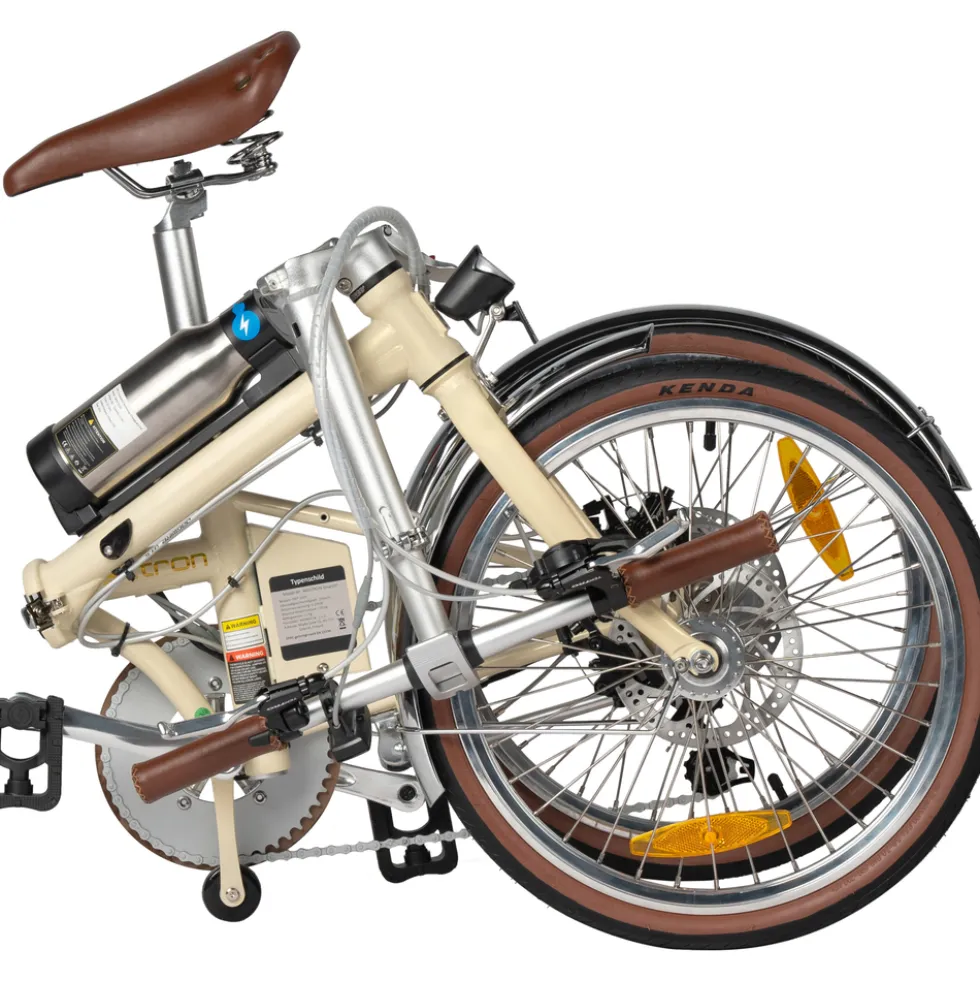 maxtron Falt-E-Bike "Smart 20" 20" creme-weiß