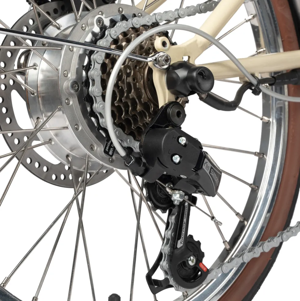 maxtron Falt-E-Bike "Smart 20" 20" creme-weiß