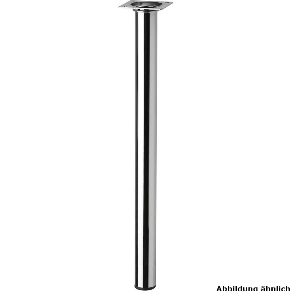 Möbelfuß POP 700 x 30 mm rund in Chrom