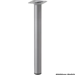 Möbelfuß POP 700 x 30 mm rund in mattem Silber