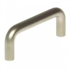 Möbelgriff 7,4cm mattsatin Möbeltürgriff Schubladengriff Bogengriff Möbelgriffe