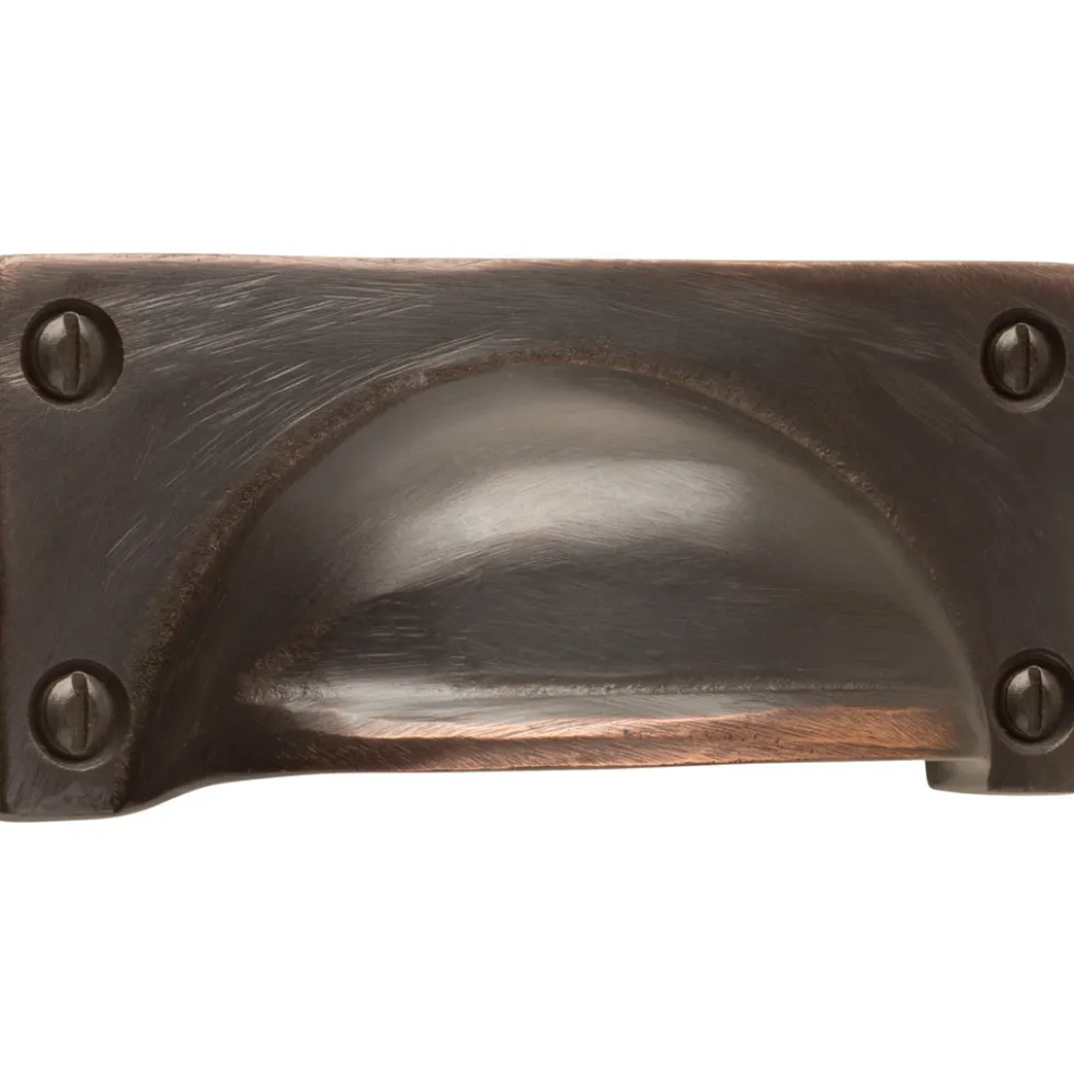 Möbelgriff 91 x 41 mm Eisen, Antik-Chrom-Look