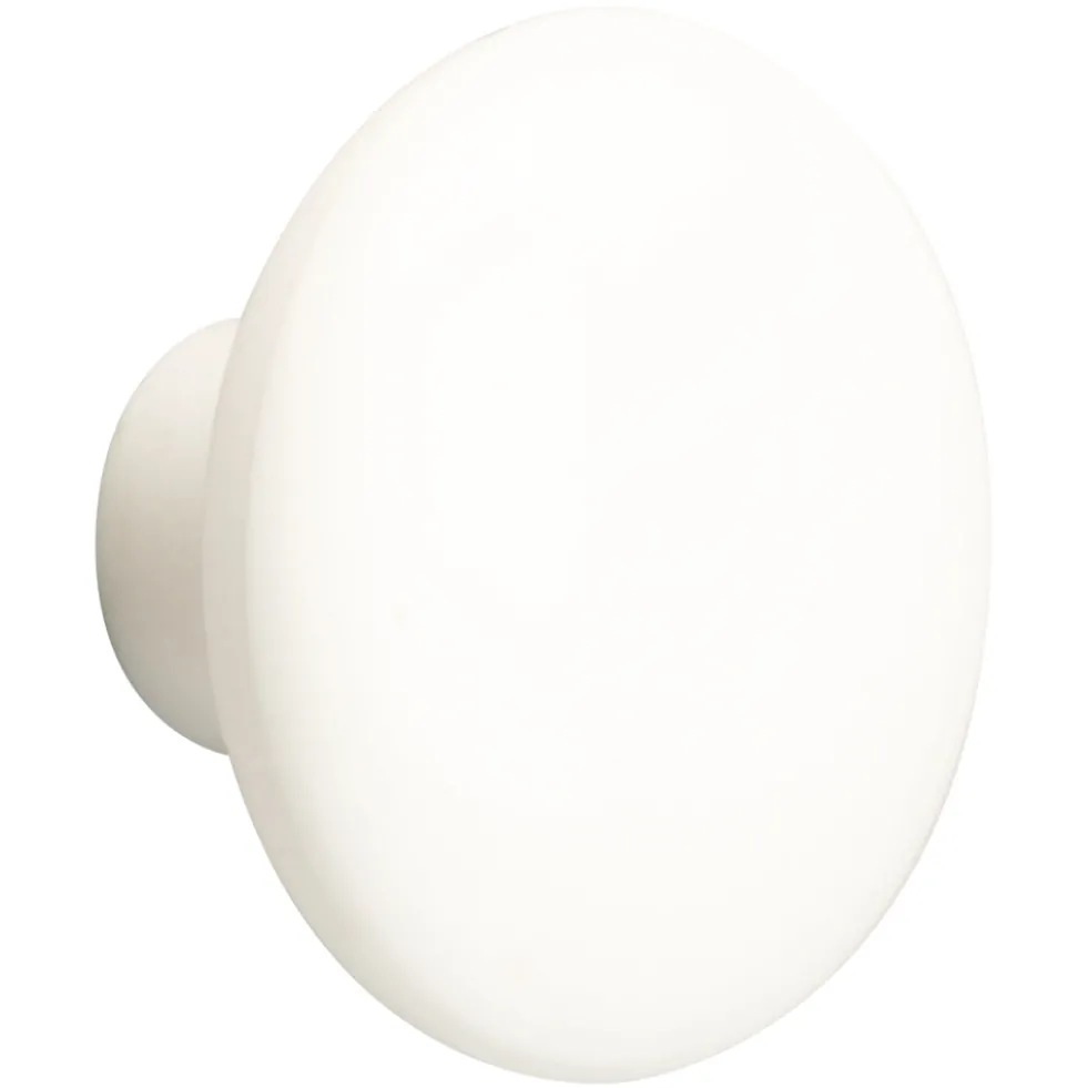 Möbelknopf 30 mm aus Kunststoff in Weiß