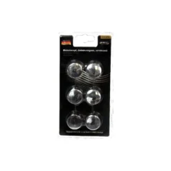 Möbelknopf Zinkdruckguss verchromt 30 mm 6-teilig