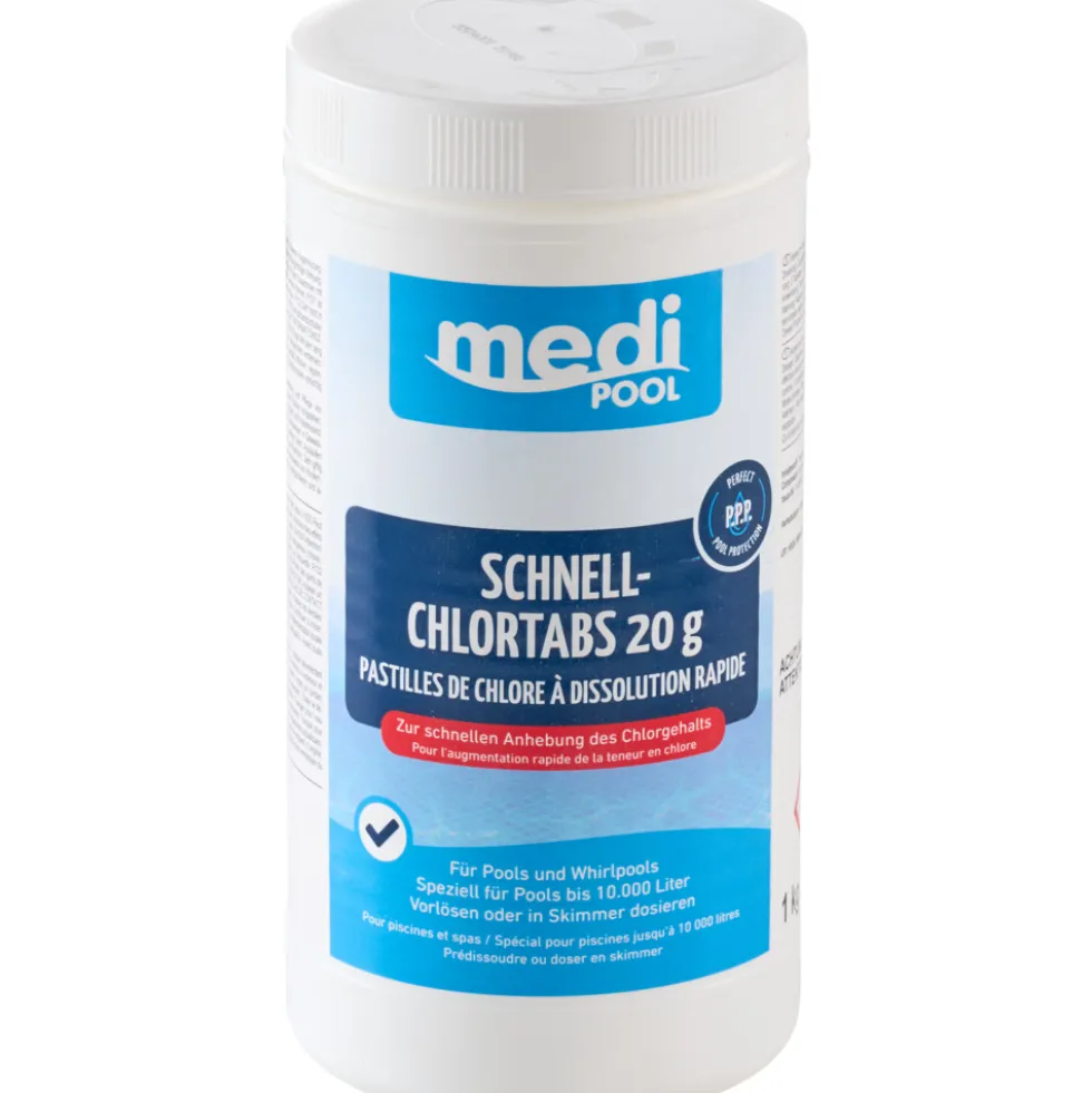 mediPOOL Schnell-Chlor-Tabs 20 g, 1 kg