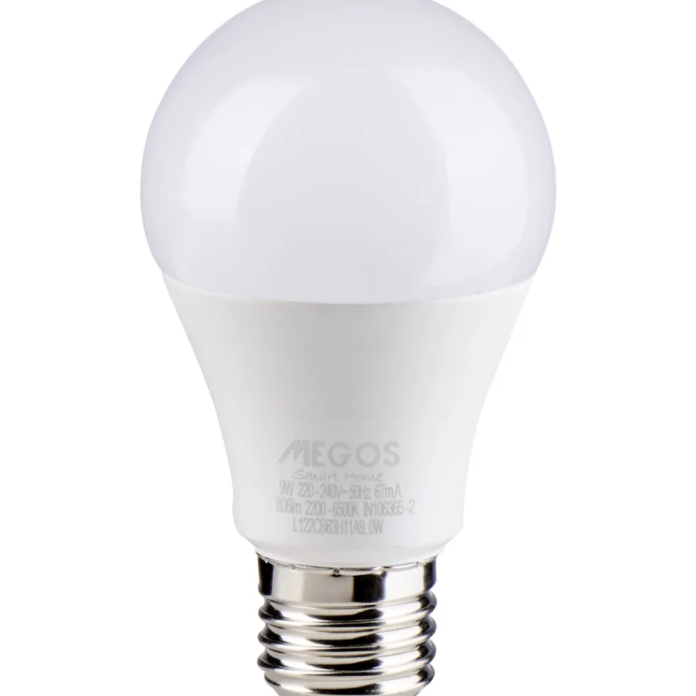 MEGOS LED-Lampe 9 Watt in Birnenform
