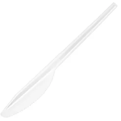 Mehrweg-Messer 12 Stück aus transparentem Kunststoff 18,5 cm lang