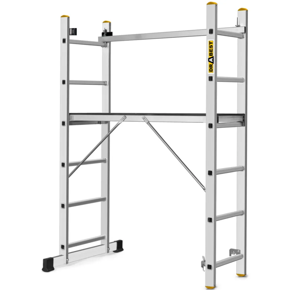 Mehrzweckleiter 3in1 aus Aluminium mit 2x6 Sprossen
