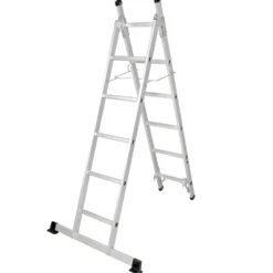 Mehrzweckleiter 3in1 aus Aluminium mit 5+6 Sprossen
