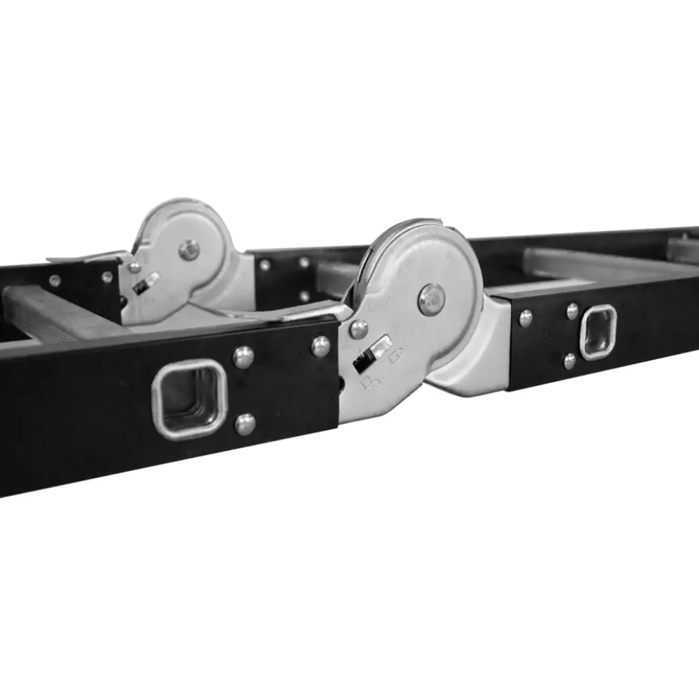 Mehrzweckleiter 4x3 mit Plattform aus Aluminium und Stahl