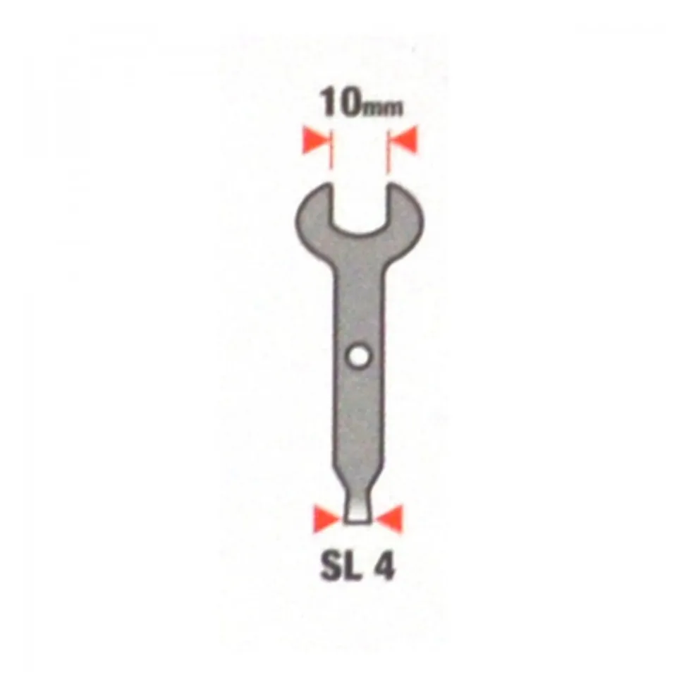Mehrzweckschlüssel 10mm SL4 für Minischleifer Feinmechaniker Gabelschlüssel