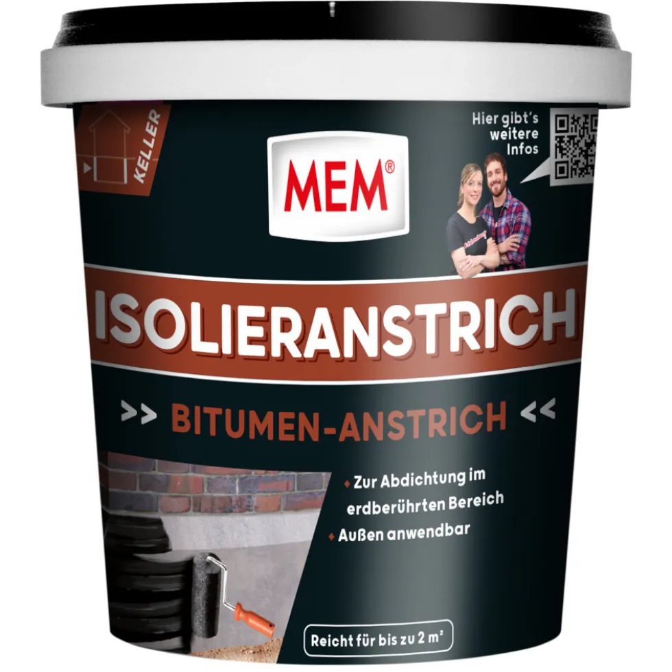 MEM Bitumen-Isolieranstrich 1 Liter