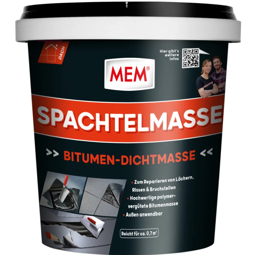 MEM-Bitumen-Spachtelmasse 1 kg
