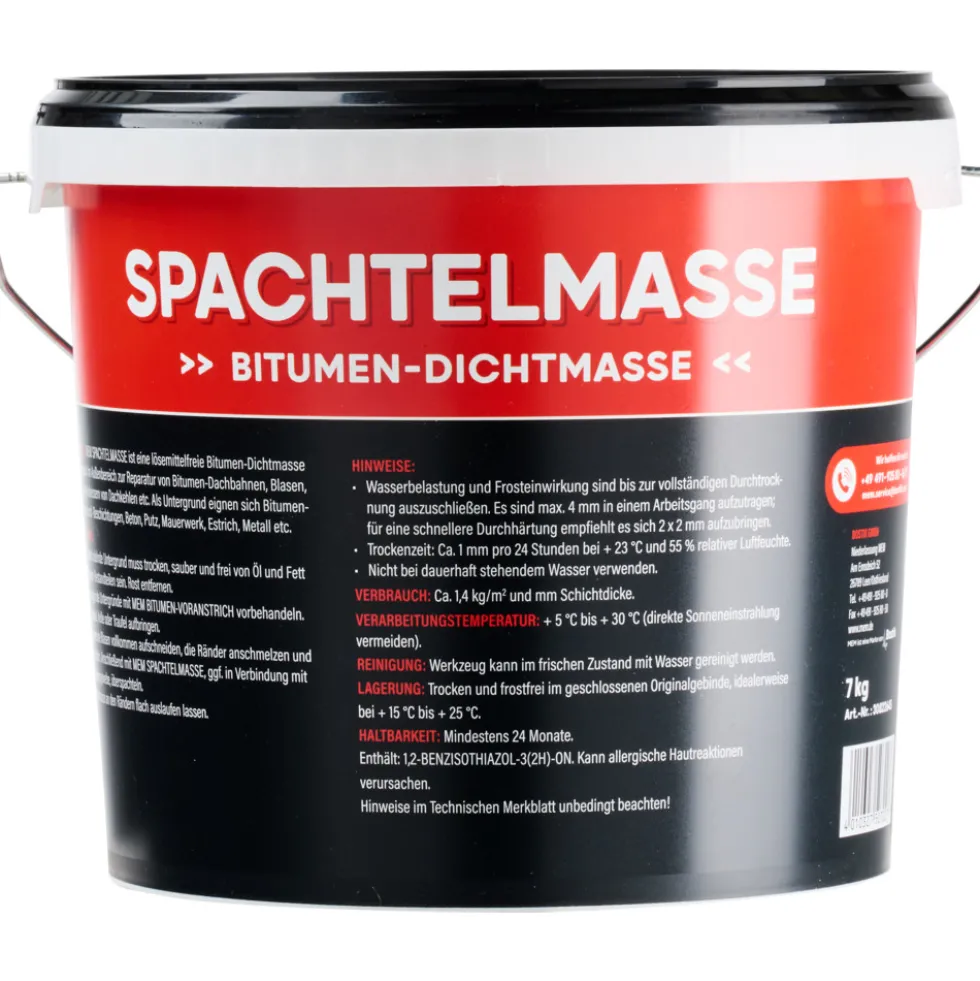 MEM-Bitumen-Spachtelmasse 7 kg