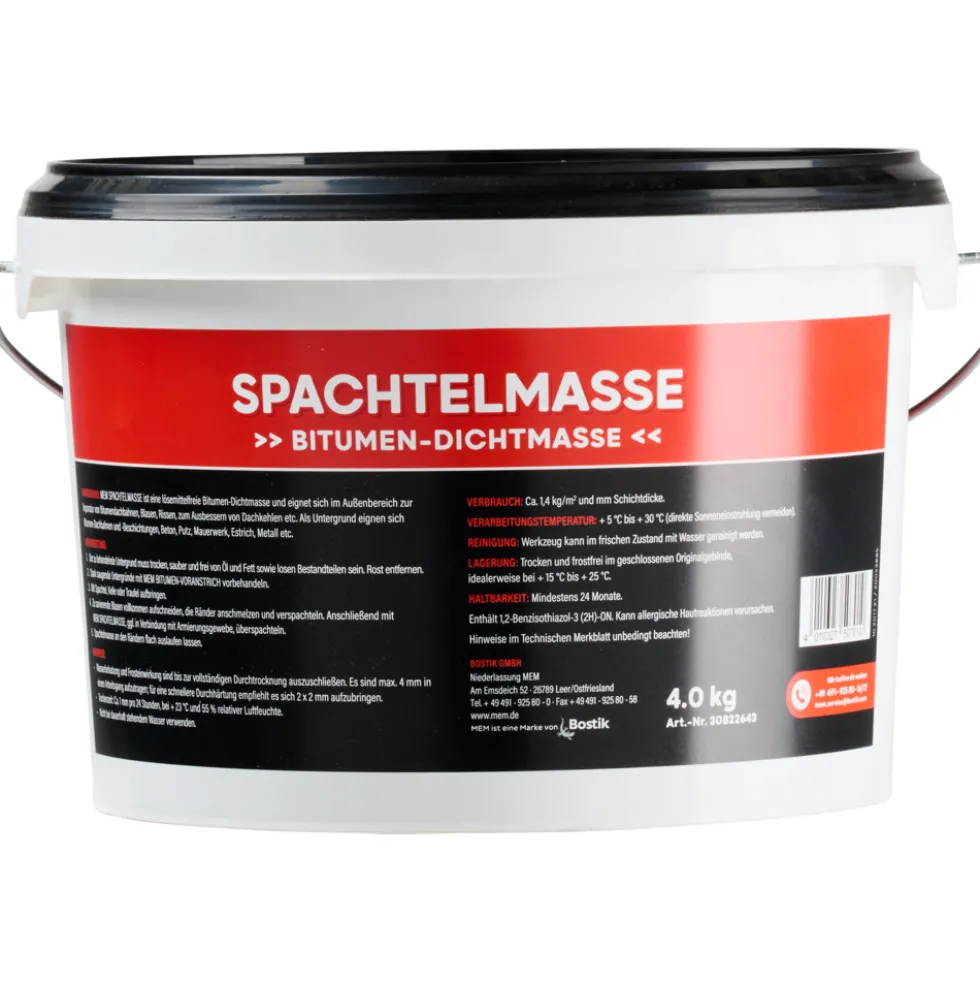 MEM-Bitumen-Spachtelmasse 4 kg