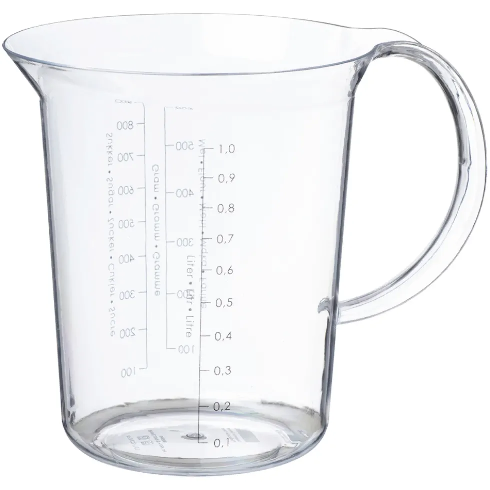 Messbecher Palermo 1 Liter, Kunststoff, Transparent