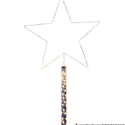 Metallstern für Fahnenmast 230 LED Ø80 cm
